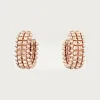 卡地亚/Cartier B8301478 - Clash de Cartier圈形耳环 双排款 18K玫瑰金 - 玫瑰金