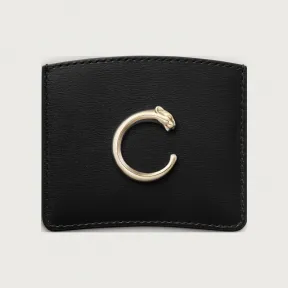 卡地亚/Cartier L3002036 - Panthère C de Cartier系列单层卡片夹 黑色 小牛皮 - 黑色小牛皮 镀金饰面
