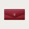 卡地亚/Cartier L3002080 Panthère de Cartier猎豹系列小皮具 卡片夹 酒红色 酒红色小牛皮 金色饰面 酒红色珐琅 
