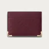 卡地亚/Cartier L3002522 - Must de Cartier系列双层卡片夹  酒红色 小牛皮 - 酒红色镂空雕纹标识小牛皮 镀金饰面