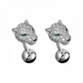 卡地亚/Cartier OG000037 - Panthère de Cartier袖扣 - Panthère de Cartier 黄金袖扣 铺镶钻石