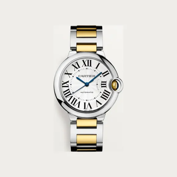 卡地亚/Cartier W2BB0030 - Ballon Bleu de Cartier卡地亚蓝气球腕表 36毫米 K金 - 精钢色 自动上链 - 36毫米 自动上链机械机芯 18K黄金与精钢