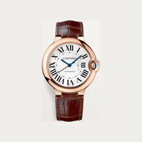 卡地亚/Cartier WGBB0009 - Ballon Bleu de Cartier卡地亚蓝气球腕表 36毫米 18K玫瑰金 自动上链 - 36毫米表款 自动机芯 18K玫瑰金 皮表带