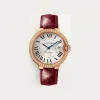 卡地亚/Cartier WJBB0056 - Ballon Bleu de Cartier卡地亚蓝气球腕表 40毫米 18K玫瑰金 自动上链 - 40毫米表款 自动机芯 18K玫瑰金 钻石 皮表带