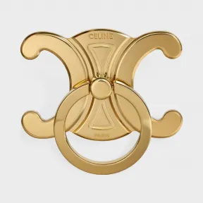 思琳/Celine 女士 Triomphe 黄铜手机环 10D746BRA.35OR