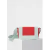 思琳/Celine  Frame中号翠玉绿和亮红色双色亮泽光滑小牛皮手袋 180263AQO.29JB