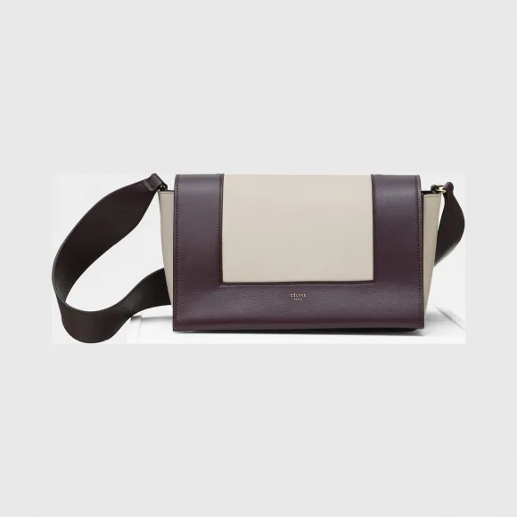思琳/Celine  Frame中号亮泽光滑小牛皮手袋 180263AQO.33VD