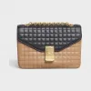 思琳/Celine 女士 CBAG中号双色绗缝小牛皮肩背包 187253BFD.02LL