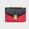 思琳/Celine 女士 CBAG中号双色绗缝小牛皮肩背包 187253BFD.27RQ