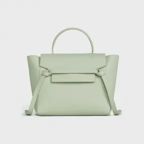 思琳/Celine 女士 粒面小牛皮 Micro 腰包 - Vert d'eau 189153ZVA.30VD