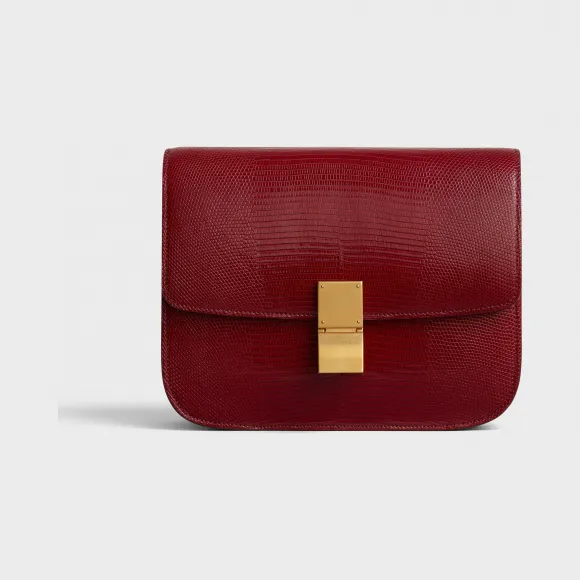 思琳/Celine 女士 Classic 中号蜥蜴皮手袋 189174AFR.28LB