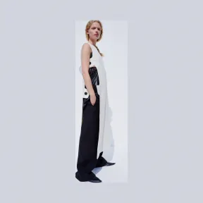 思琳/Celine  米白色双面斜纹羊毛无袖短外套 26T276701.01OW