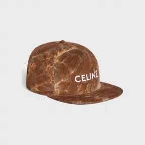 思琳/Celine 男士 紮染CELINE灯芯绒後扣鸭舌帽 - ROCHER 2AUU1214Q.19RA