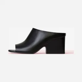 思琳/Celine  黑色亮面小牛皮厚底穆勒鞋 317793CPZC.38NO