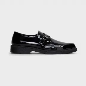 思琳/Celine 男士 CELINE CREEPERS 漆面小牛皮搭扣鞋 334963004C.38NO