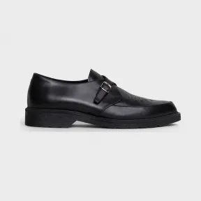 思琳/Celine 男士 CELINE CREEPERS 亮泽小牛皮拷花细节搭扣鞋 334983174C.38NO