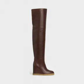 思琳/Celine 女士 Manon Wedge 小牛皮过膝靴 335383190C.17MC