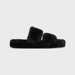 思琳/Celine FUR SLIDES TRIOMPHE羊毛革拖鞋 358053563C.02BG