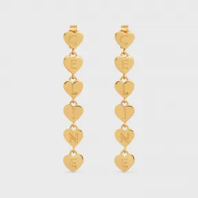 思琳/Celine CŒUR金色饰面黄铜耳环 460TE6BRA.35OR