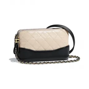 香奈儿/Chanel 米色与黑. 链子小包 A94505_Y61477_C0204