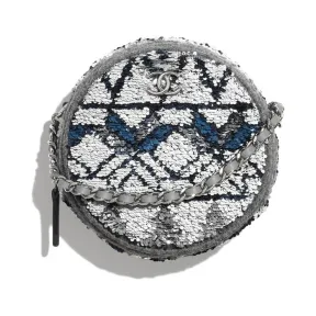 香奈儿/Chanel 银、蓝与灰. 链子小包 AP0929_B01402_N5267