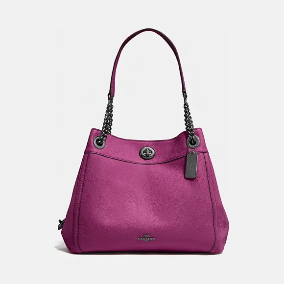 蔻驰/Coach 抛光粒面皮革EDIE单肩包 36855_GMNV2