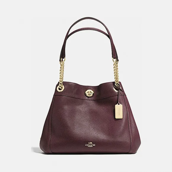 蔻驰/Coach 抛光粒面皮革EDIE单肩包 36855_LIOXB