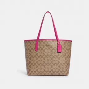 蔻驰/Coach City 标志性帆布托特包 5696-IMW6N