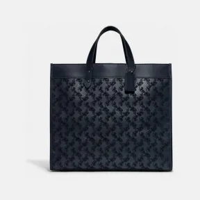 蔻驰/Coach DWP 混合材料 马车图案印花FIELD 40号托特包 C6612-DWP