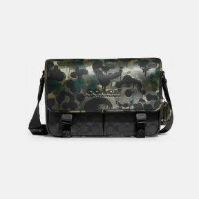 蔻驰/Coach 男士 Charcoal Multi 邮差包 CA265-A5F