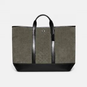 蔻驰/Coach UPA SDE 经典标志麂皮TOBY旋锁托特包 CC101-UPA