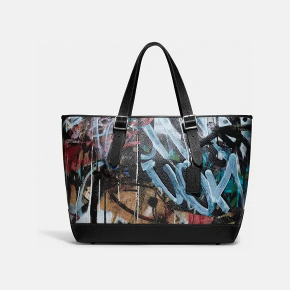 蔻驰/Coach LPP 皮革 COACH X MINT + SERF CARRIAGE托特包 CD677-LPP