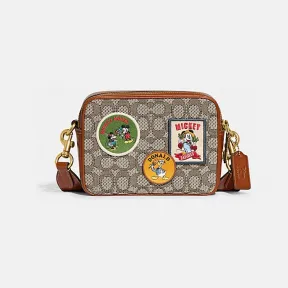 蔻驰/Coach COACH X DISNEY经典标志贴饰19号飞行包 CG968-TXT