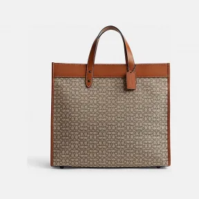 蔻驰/Coach 经典标志织物FIELD 40号托特包 CM392-URC