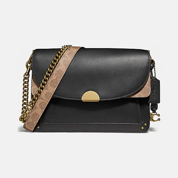 蔻驰/Coach 经典标志帆布色块DREAMER单肩包 76046_B4OOH