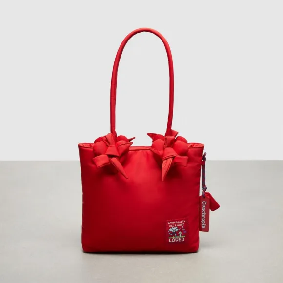 蔻驰/Coach Coachtopia/蔻驰之城爱心图案嵌花Coachtopia Loop小号托特包 CY354-XCZ