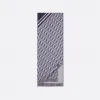 迪奥/Dior 围巾 海军蓝色和白色羊毛 Oblique 印花 18E0005A0479_C588_TU