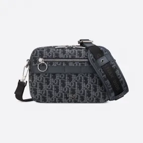 迪奥/Dior 蓝色 Oblique 印花 Safari 邮差包 1SFPO101YKY-H14E