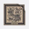 迪奥/Dior Dior 印花方巾 70 厘米榛果色和黑色桑蚕丝斜纹面料 Sauvage 茹伊印花 21JOU070I602_C107_TU