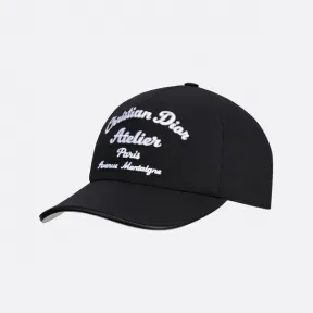 迪奥/Dior 棒球帽 黑色棉质帆布Christian Dior Atelier标志 243C904A4511_C988_TS