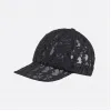 迪奥/Dior 棒球帽 黑色薄纱科技面料 Oblique 印花 283C905A0075_C989_TS