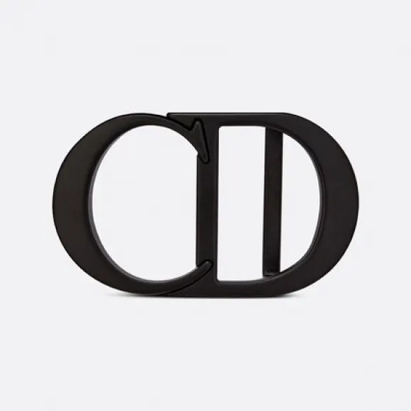 迪奥/Dior CD Icon腰带扣 40 MM黑色哑光涂漆饰面黄铜 4925PVVAR_H00N_TU