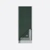 迪奥/Dior 双面围巾 深绿色和灰色桑蚕丝面料 CD Icon 标志 93E0015DH001_C688_TU