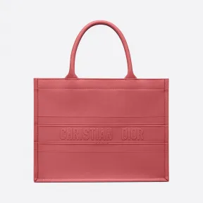 迪奥/Dior 小号灰粉色牛皮革 Dior Book Tote 托特包 M1296ZGSB-M59P