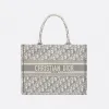 迪奥/Dior 小号灰色 Dior Oblique 图案刺绣 Dior Book Tote 托特包 M1296ZRIW-M932