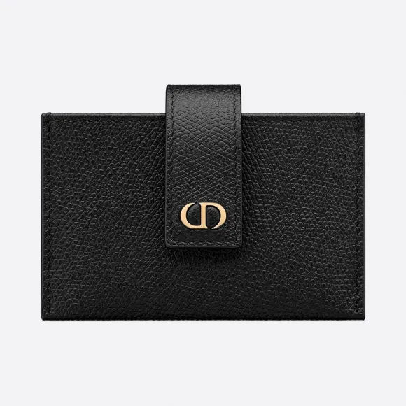 迪奥/Dior 30 Montaigne 黑色小号牛皮革五口袋卡夹 S2058OWBH-M900
