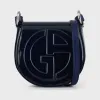 乔治阿玛尼/Giorgio Armani 漆皮单肩包带压印 GA 标识 45474901tf