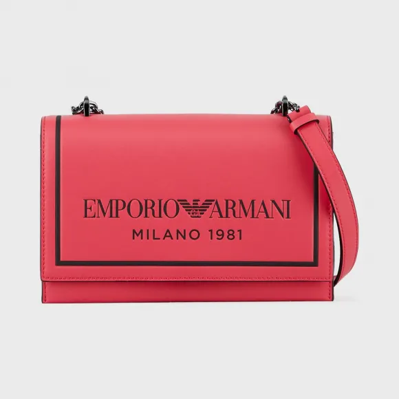 安普里奥·阿玛尼/Emporio Armani 链条肩带皮革单肩包 45486196nw