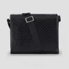 安普里奥·阿玛尼/Emporio Armani 整体徽标皮革邮差包 45388463sq