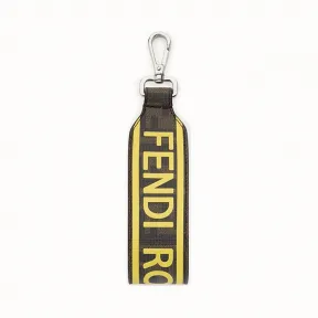 芬迪/Fendi 腕带_棕色布料挂绳 7AR610 A80 4F17HW